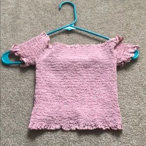 Romwe Lettuce Edge Crop Top